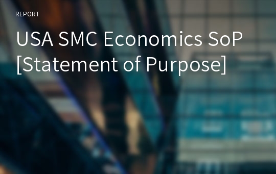 USA SMC Economics SoP[Statement of Purpose]