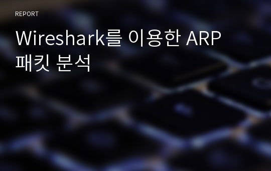Wireshark를 이용한 ARP 패킷 분석