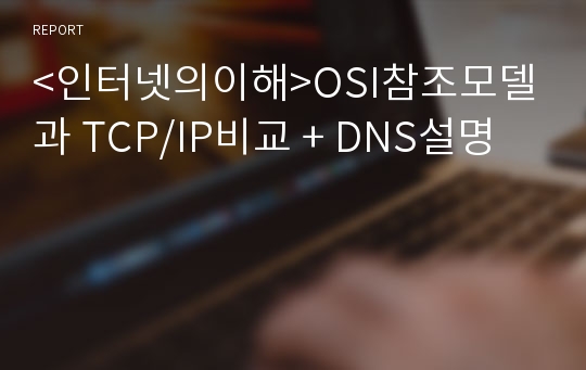 &lt;인터넷의이해&gt;OSI참조모델과 TCP/IP비교 + DNS설명