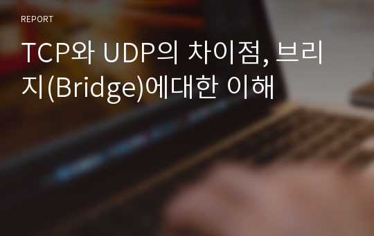 TCP와 UDP의 차이점, 브리지(Bridge)에대한 이해