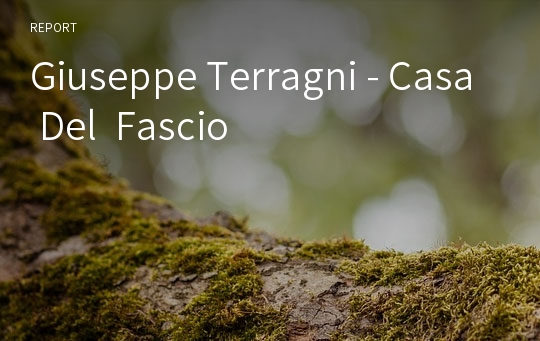 Giuseppe Terragni - Casa Del  Fascio