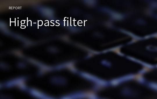 High-pass filter