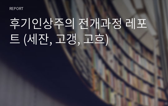 후기인상주의 전개과정 레포트 (세잔, 고갱, 고흐)