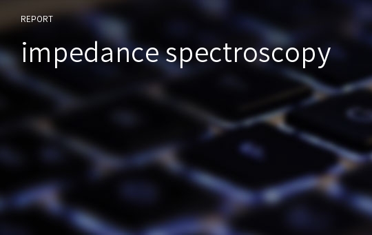 impedance spectroscopy