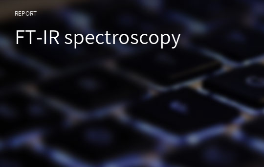 FT-IR spectroscopy