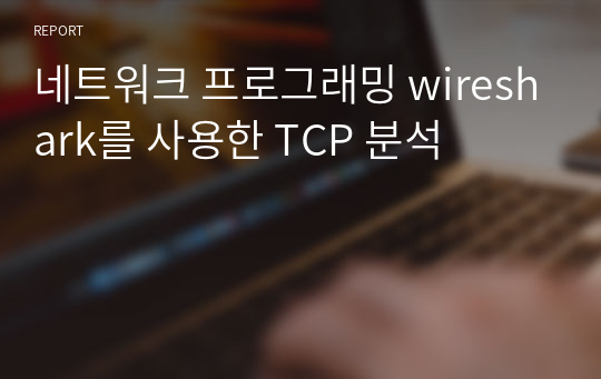 네트워크 프로그래밍 wireshark를 사용한 TCP 분석