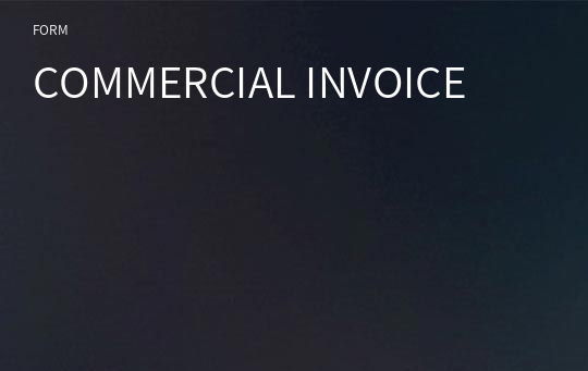 COMMERCIAL INVOICE