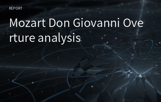 Mozart Don Giovanni Overture analysis