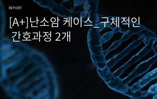[A+]난소암 케이스_구체적인 간호과정 2개