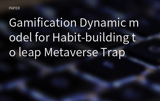Gamification Dynamic model for Habit-building to leap Metaverse Trap