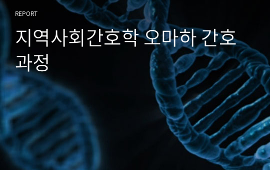 지역사회간호학 오마하 간호과정