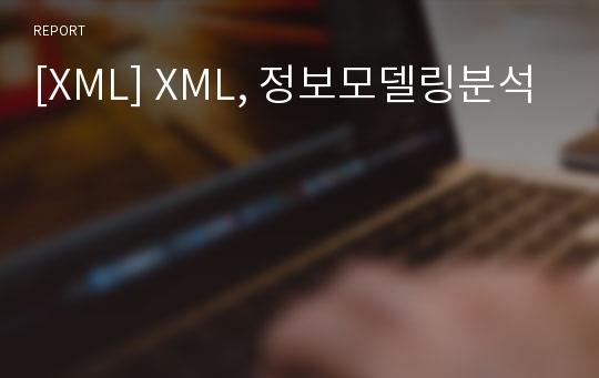 [XML] XML, 정보모델링분석