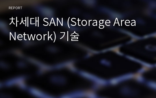 차세대 SAN (Storage Area Network) 기술