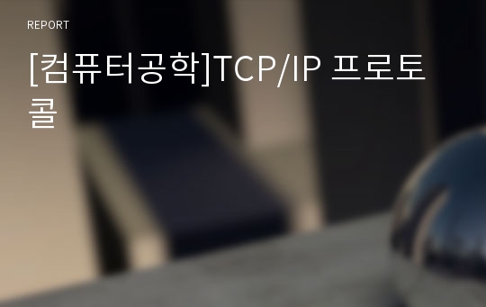 [컴퓨터공학]TCP/IP 프로토콜