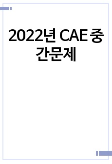 2022년 CAE 중간문제