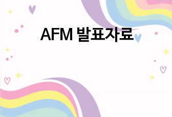 AFM 발표자료