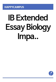 IB Extended Essay Biology Impact of postharvest treatment on apple