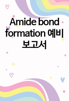 Amide bond formation 예비보고서
